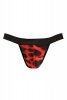 Męskie jockstrapy majtki czerwona panterka Savage jock strap XXXL